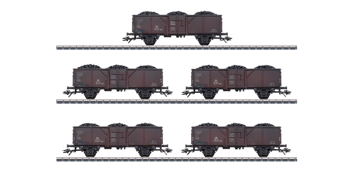 44311 Marklin Set goederenwagens type Fd-z-72 Ommv