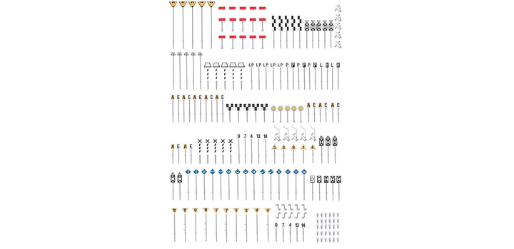 120298 Faller Spoorwegborden set 190 stuks