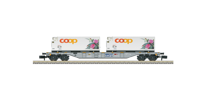 15494 Minitrix N Containerwagen 