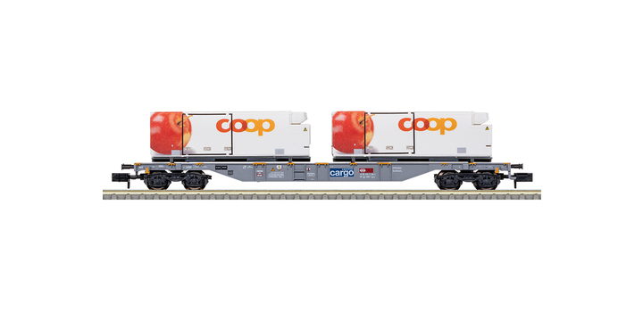 15495 Minitrix N Containerwagen 