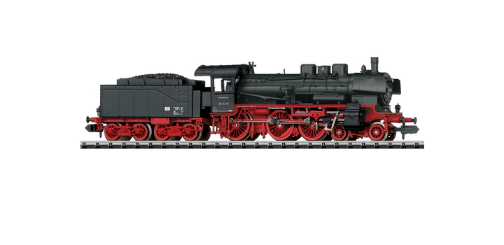 16386 Minitrix N Stoomlocomotief P8 BR 38 3341 DR MFX DCC Sound