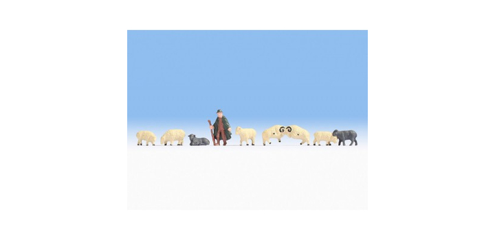 18210 Noch Herder en schapen