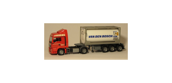 1826 Herpa Exclusief MAN TGS E6 20ft. Con. Van den Bosch (NL) 1:87