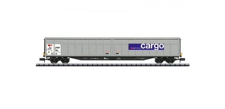 18427 Minitrix N Schuifwandwagen Habbiillns SBB Cargo