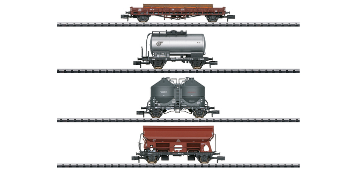 18722 Minitrix N Set goederenwagons DB III