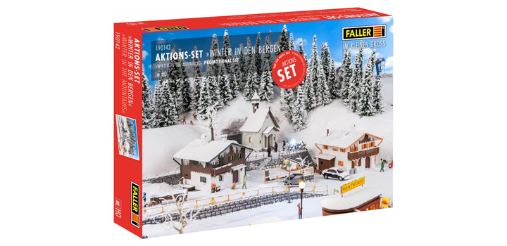 190142 Faller ACTIESET Winter in de bergen 1/87