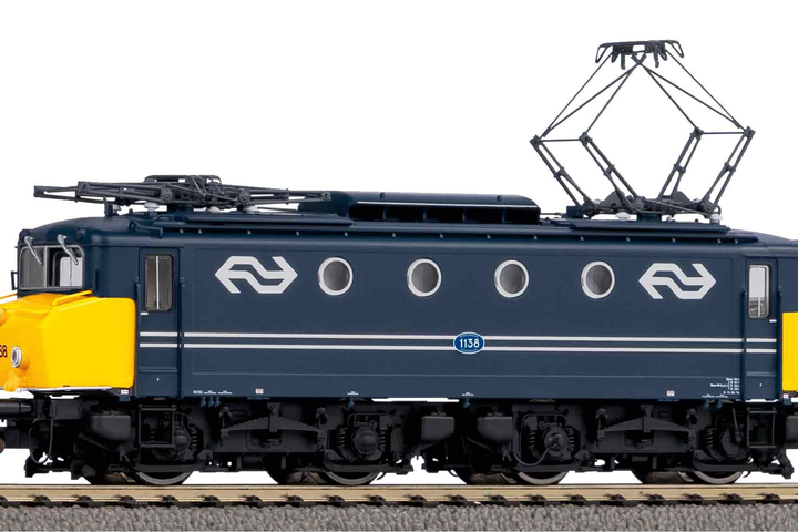 21664 Piko NS E-lok serie 1100 - 1138 Blauw met gele botsneus DCC Sound