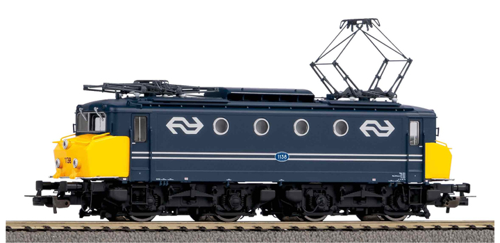21664 Piko NS E-lok serie 1100 - 1138 Blauw met gele botsneus DCC Sound