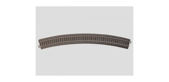 24530 Gebogen rail R5 = 643,6 mm. Bogen 30?