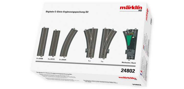 24802 Marklin Uitbreidingspakket D2 voor digitale C-rails