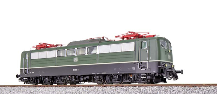 31035 ESU E-lok BR 151 070 DB Groen - 1988 - Sound en digitale pantograaf DC/AC