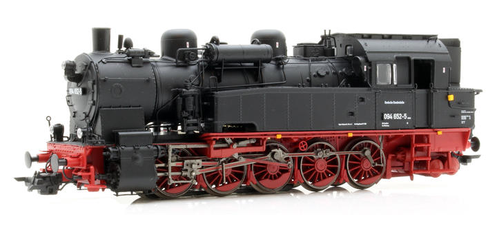 31102 ESU Stoomlocomotief Serie 94 - 094 652-5 DB T16 zwart Ep IV LokSound en rookgenerator, rangeerkoppeling DC/AC