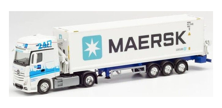 313384 Herpa Mercedes Benz Actros G. S.Sz. GDH / Maersk 1:87