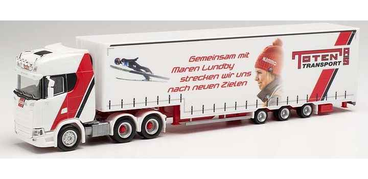 313988 Herpa Scania CS 20 HD 6x4 M.Sz. Toten Transport / Maren Lundby 1:87