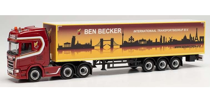 314091 Herpa Scania CR 20 HD 6x2 G.Sz. Ben Becker (NL) 1:87