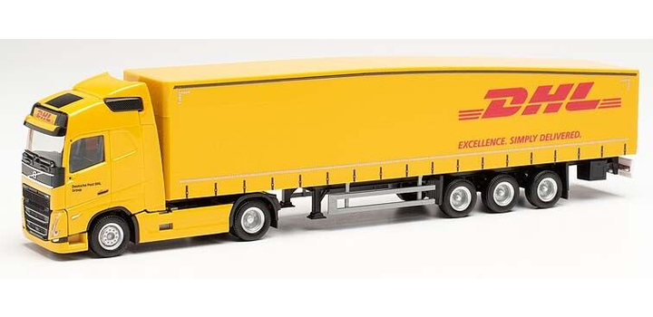 314626 Herpa Volvo FH Gl. Schmitz Ecoflex DHL 1:87