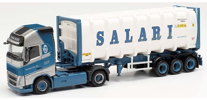 314718 Herpa Volvo FH Gl. 30 ft. B.Con. Salari (NL) 1:87