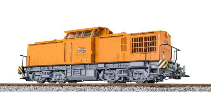 31763 ESU Diesellocomotief 111 030 Oranje DR Sound + Rook DC / AC