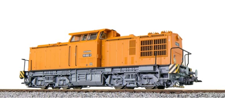 31764 ESU Diesellocomotief 111 002 Oranje LDK Sound + Rook DC / AC