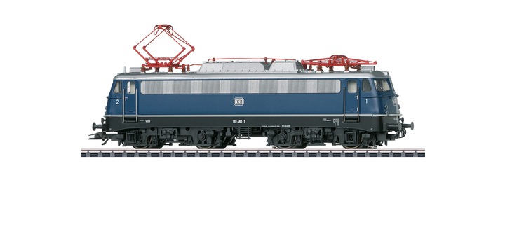 22774 Trix E-lok serie 110 461-1 Blauw DCC MFX+ Sound en elektrisch bedienbare pantografen