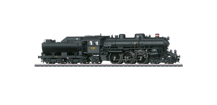39491 Marklin Stoomlocomotief E 991 serie Litra DSB MFX+ & Sound