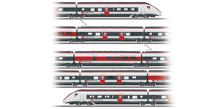 39810 Marklin Hoge-snelheidstreinstel EC 250 RABe 501 Giruno SBB MFX+ Sound