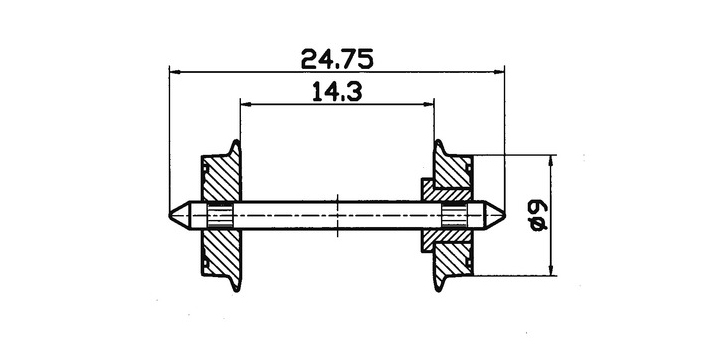 40194 H0 Roco NEM Normale wielset