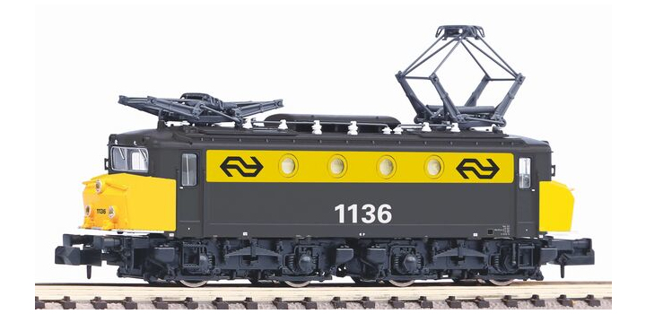 40377 Piko N E-lok Serie 1100 1136 NS Geel Grijs met Botsneus DCC Sound