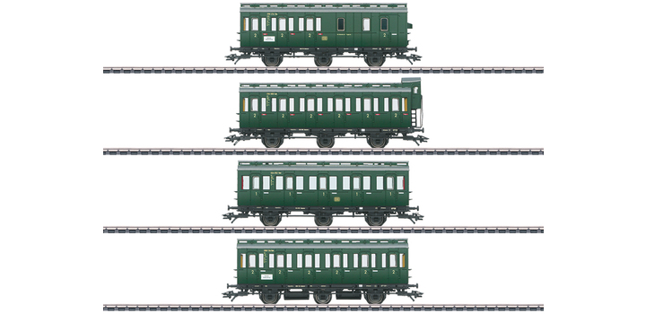 42046 Marklin Set coup?rijtuigen van de DB