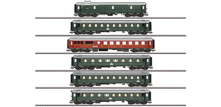 42529 Marklin Set sneltreinrijtuigen van standaardtype 1928 t/m 1930 MHI Insider