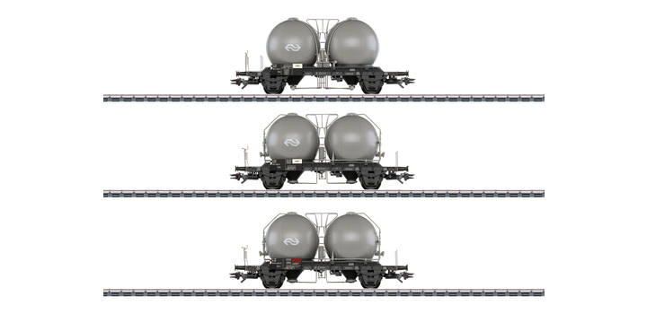 46632 Marklin Set cementsilowagens - bollenwagens type Uces en Ucs-y