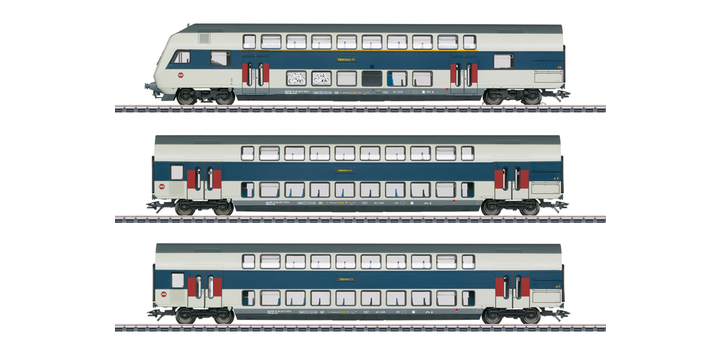43599 Marklin Set dubbeldeksrijtuigen 
