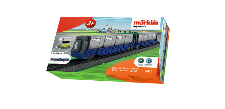 44117 Marklin wagenset Airport Jettainer My World 3+