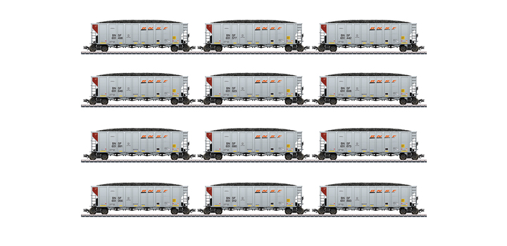 45666 Marklin 12-delige Hopper Car Set BNSF