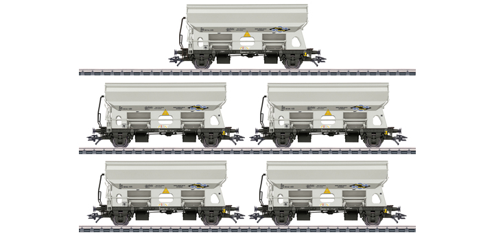 46306 Marklin 5-delige set zwenkdakwagens NS/ Armita