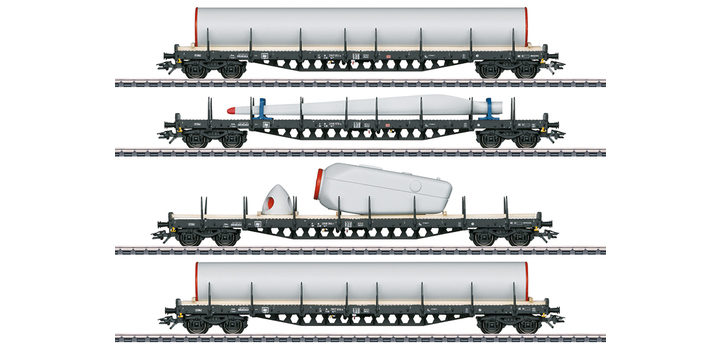 47134 Marklin Set rongenwagens ?windkracht? MHI