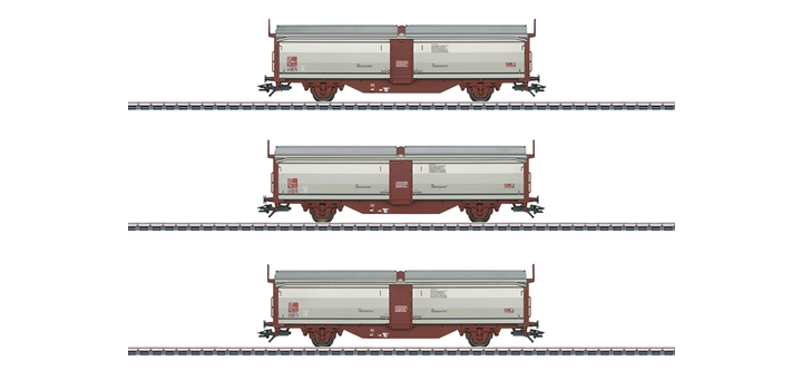 47303 Marklin Set schuifdak-/schuifwandwagens Tbis SJ
