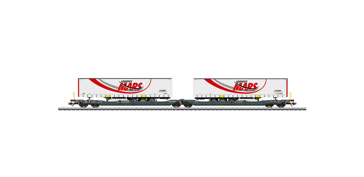 47472 Marklin Dubbele containerwagen type Sdggmrss 738 Spedition Mars