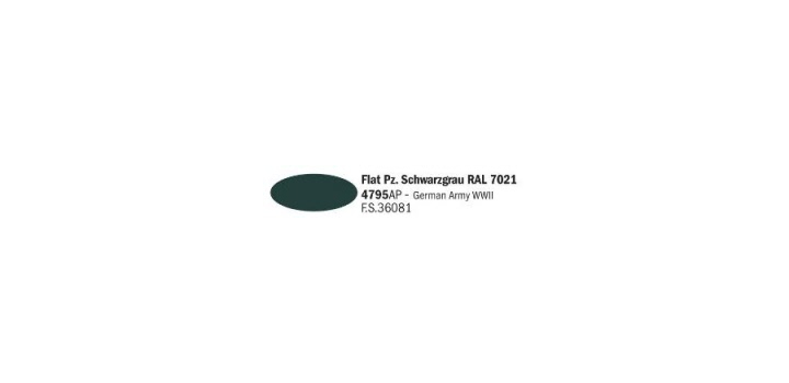 4795 Flat Panzer Schwarzgrau RAL 7021