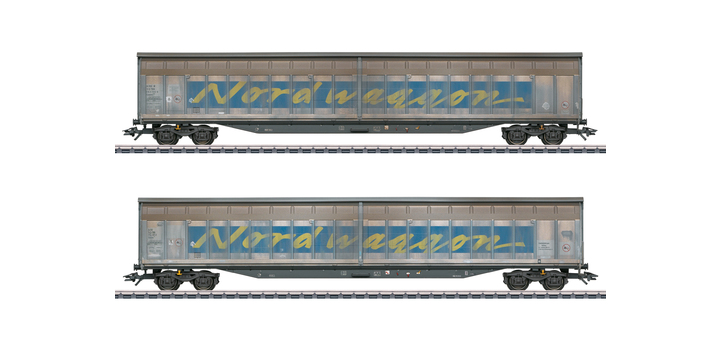 48065 Marklin Set schuifwandwagens 
