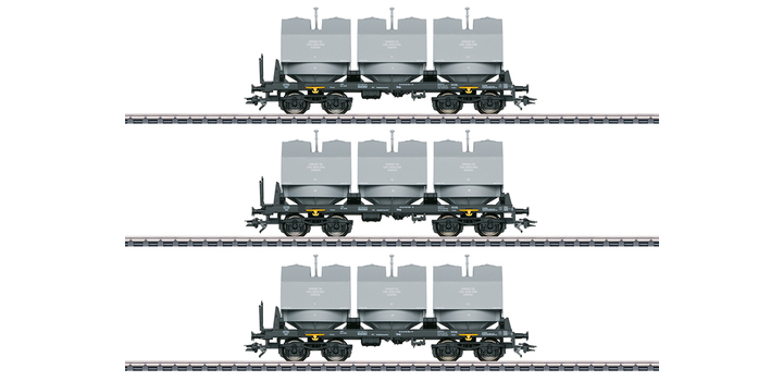 48263 Marklin Set kalkkuipwagens Slmmp DR