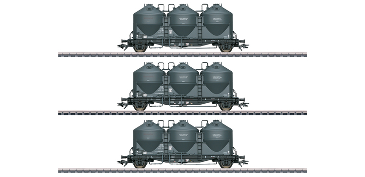 48264 Marklin Set Stofsilo wagons Kds 67 DB