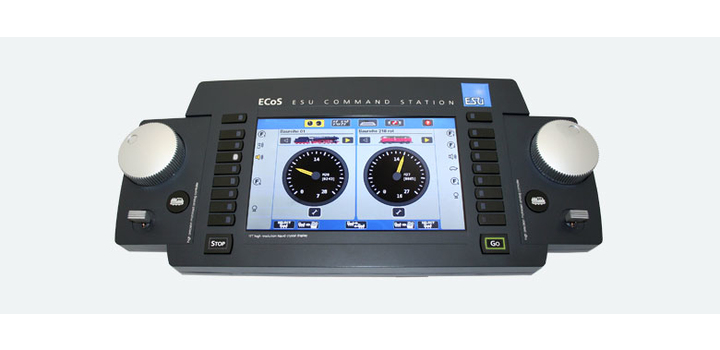 50210 ESU ECoS 2.1 Command Station met kleurenscherm, netadapter en 6A booster