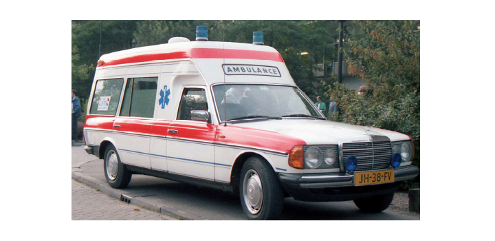 522001 Busch MERCEDES-BENZ VF123 Ambulance NL 