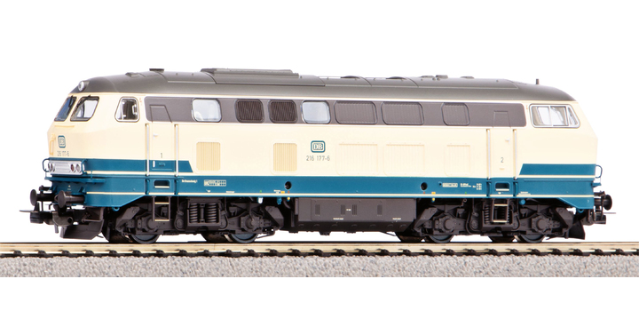52408 Piko Diesellok BR 216 177-6 Beige - Blauw