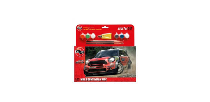 55304 AirFix Giftset Mini Countryman WRC 1:32 Met verf, lijm & kwast HUMBROL