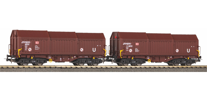 58293 Piko 2-delige Set Teleskophaubenwagen DB Cargo VI