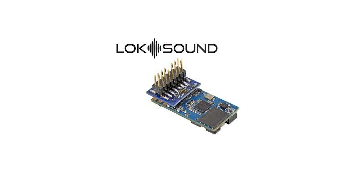 58814-1 ESU LokSound 5 Micro DCC/MM/SX/M4 PluX16 met luidspreker 11x15mm MET GELUID