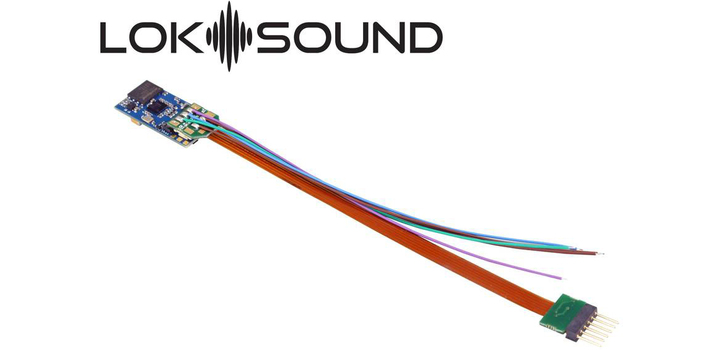 58816-1 ESU LokSound 5 Micro DCC/MM/SX/M4 6-pin NEM651 met luidspreker 11x15mm MET GELUID