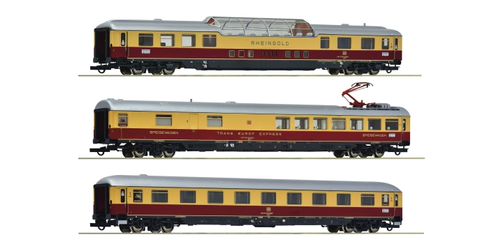 6200120 Roco 3-delige set rijtuigen, set 1 „Rheingold“ AKE